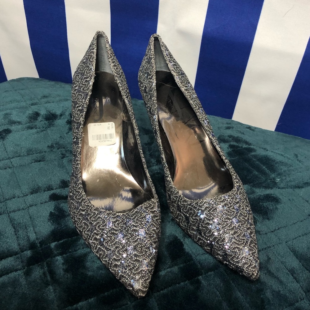 J. Renne beautiful rhinestone heels.